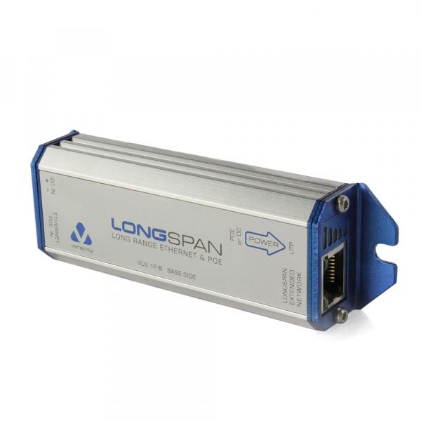 Veracity LONGSPAN Base Trasmettitore di rete Blu, Metallico (LONGSPAN - or VPSU-57V and extended POE - Warranty: 60M)