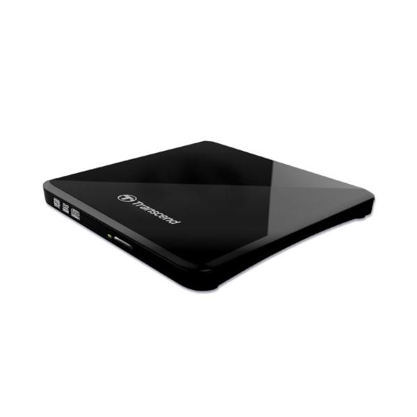 Transcend TS8XDVDS-K lettore di disco ottico DVD±R/RW Nero (8X DVD SLIM TYPE USB BLACK - 8X DVD 9.5MM USB)