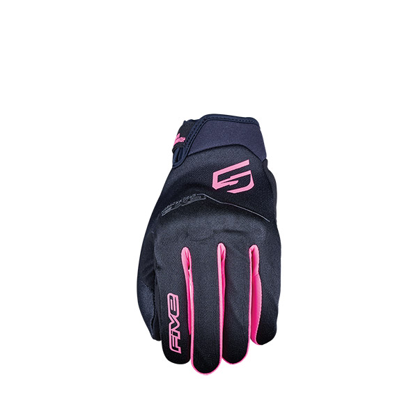 GUANTI DONNA FIVE GLOBE EVO BLACK/FLUO PINK (L)
