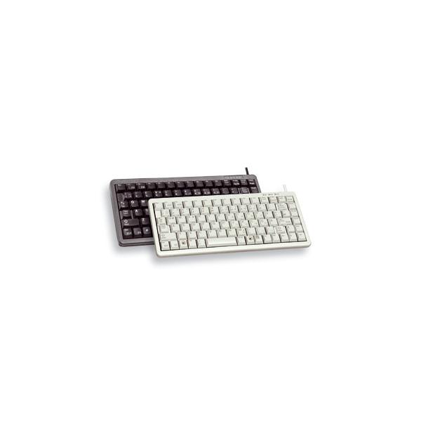 CHERRY Compact keyboard, Combo [USB + PS/2] tastiera Ufficio USB + PS/2 QWERTY Grigio (CHERRY G84-4100 COMPACT KEYBOAR - US LAYOUT WHITE) - Versione Tedesca