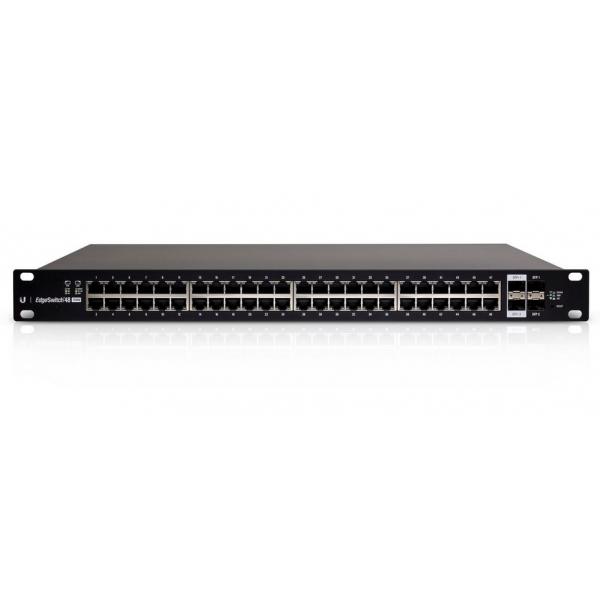 Ubiquiti ES-48-500W switch di rete Gestito L2/L3 Gigabit Ethernet [10/100/1000] Supporto Power over Ethernet [PoE] 1U Nero (UBIQUITI EDGESWITCH 48 MANAGED,48x10/100/1000 POE+)