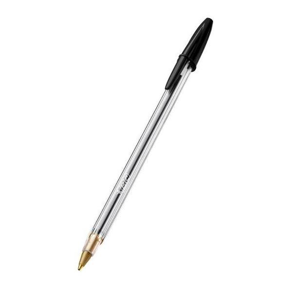 BIC 880648 penna a sfera Nero 50 pz (BIC Cristal Black Large Ballpoint Pen Pack of 50)