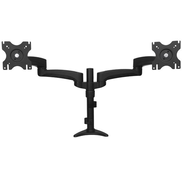 StarTech.com Supporto per doppio Monitor LCD LED Schermo Display - Braccio Articolato con sistema gestione cavi ad altezza regolabile (DESK MOUNT DUAL MONITOR ARM - ERGONOMIC VESA MOUNT STAND)
