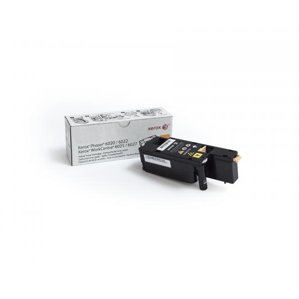 Xerox Cartuccia toner Giallo a Capacità standard da 1000 Pagine per Phaser® 6020/6022, WorkCentre® 6025/6027 [106R02758] (OEM Xerox 106R02758 6020 Yellow 1000 Pages Original Toner)