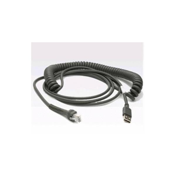 Zebra CBA-U43-S07ZAR lettero codici a barre e accessori (SHIELDED USB CABLE 2.8M STRGHT - 12V POWER PLUS CONNECTOR)
