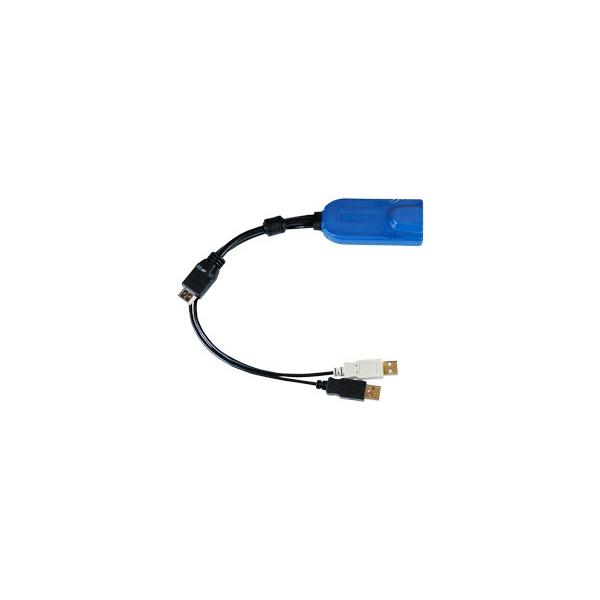 Raritan Digital HDMI, USB CIM cavo per tastiera, video e mouse Multicolore, Nero 0,3 m (Digital HDMI, USB CIM - required for virtual media - [BIOS access], mouse synch, tiering, audio and Smart Card/