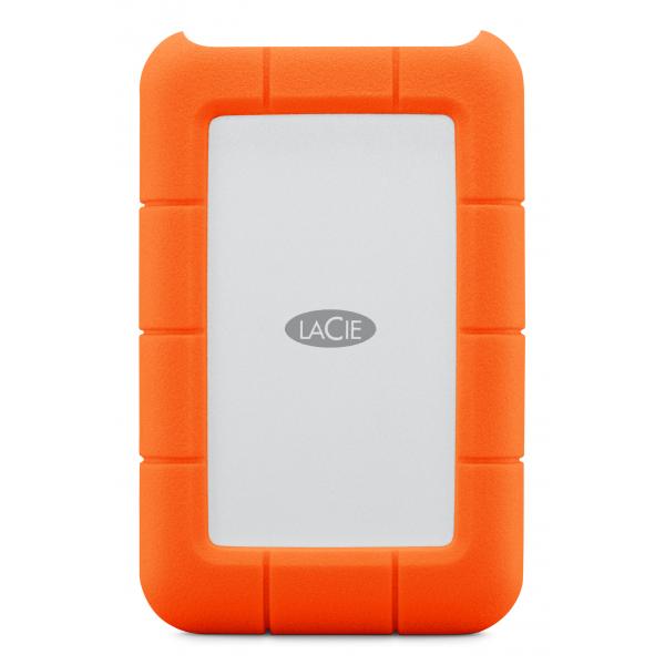 LaCie Rugged Mini disco rigido esterno 1 TB 5400 Giri/min 2.5 Micro-USB B 3.2 Gen 1 [3.1 Gen 1] Arancione, Argento (LaCie Rugged Mini - 1TB - USB 3.0)