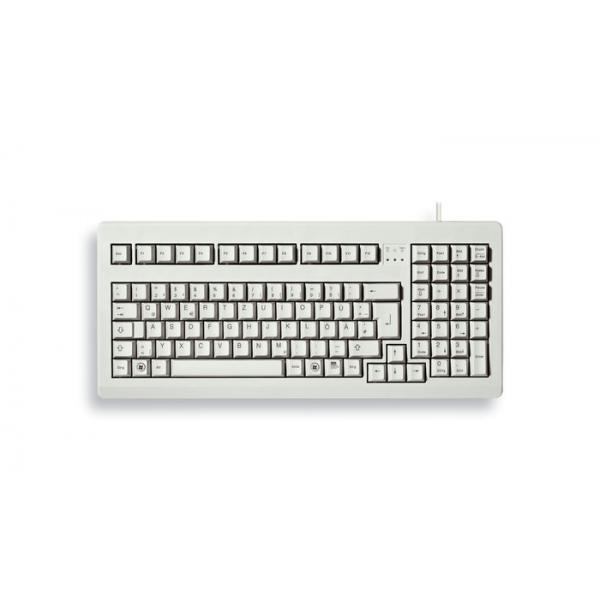 CHERRY G80-1800 tastiera Universale USB QWERTY Inglese US Grigio (KEYBOARD GREY - USB/PS/2 ADAPTER) - Versione Tedesca