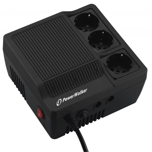 PowerWalker AVR1200 gruppo di continuità [UPS] 1,2 kVA 720 W 3 presa[e] AC (AVR 1200 Voltage Regulator - 1200VA/720W - Automatic Voltage Regulator - Warranty: 24M)