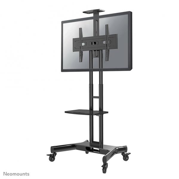 Neomounts NM-M1700BLACK Carrello TV 32-75 (NM-M1700BLACK, Trolley for - displays, 32-75, Max 50 kg, - Manual H:104,2 - 154,2 cm, VESA 200x200-600x400, Incl. cam/hardware shelf. - Warranty: 60M)