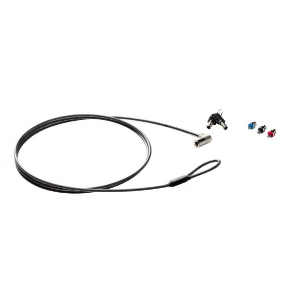 HP Cavo con lucchetto Sure Key (Sure Key Cable Lock - Sure Key Cable Lock, 1.83 m, - Key, Black, Silver - Warranty: 12M)