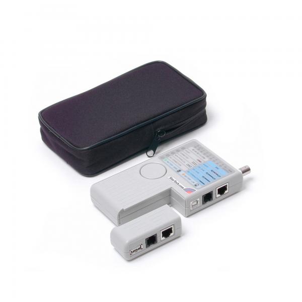 StarTech.com REMOTETEST tester per cavo di rete Grigio (StarTech.com Professional Multi Function RJ45 RJ11 USB and BNC Cable Tester - Tester di rete)