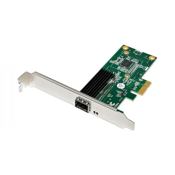 Microconnect MC-PCIE-INT210 scheda di rete e adattatore Interno Fibra 1000 Mbit/s (1port SFP Ethernet Server PCIe - NIC, Chipset: Intel WGI210AS - 10 GbE network, Full-height end bracket / Low-profil