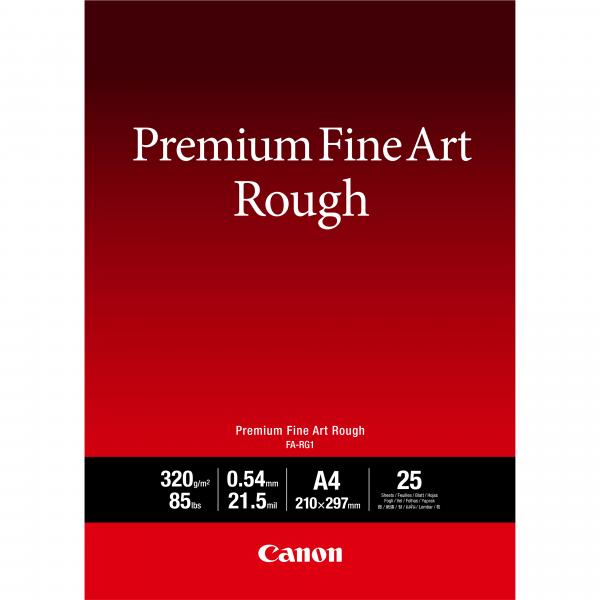 Canon Carta Premium Fine Art Rough FA-RG1 A4, 25 fogli (CANON FA-RG1 A4 FINE ART PAPER FA-RG1 PRO-300)