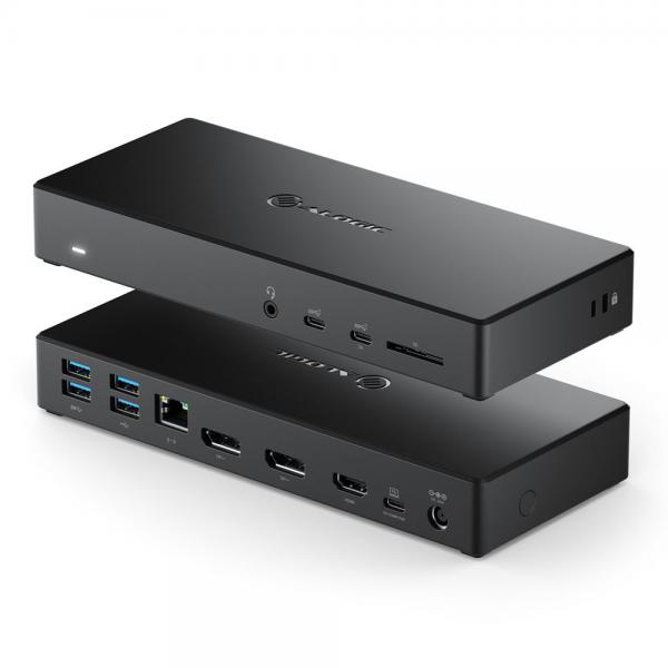 ALOGIC DUCMA3 replicatore di porte e docking station per laptop Cablato USB 3.2 Gen 1 [3.1 Gen 1] Type-C Nero (Alogic MA3 USB-C Triple Display DP Alt. Mode Docking Station)