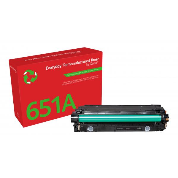 Toner rigenerato Everyday™ di Xerox Nero compatibile con HP 651A 650A 307A [CE340A/CE270A/CE740A], Capacità standard (TONER BLACK HP 651A/650A - XEROX EVERYDAY)