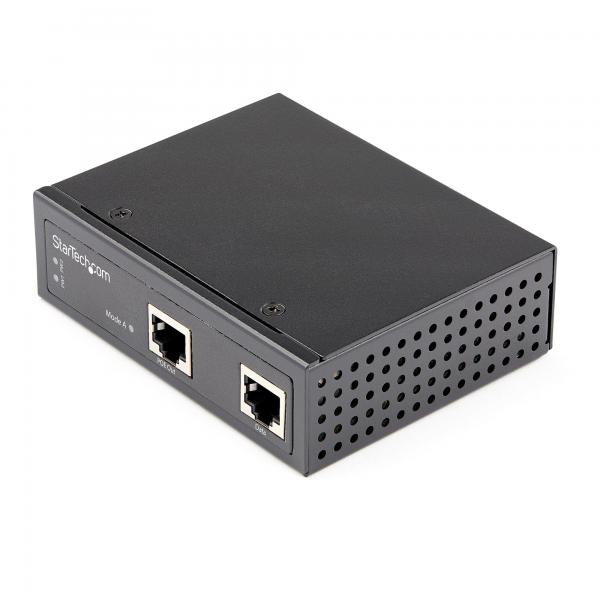 StarTech.com PoE Injector Gigabit Ethernet Industriale 30W - Adattatore PoE Gb LAN specification Ieee 802.3at/802.3af Power over Ethernet - Midspan Iniettore PoE / -40C +75C (INDUSTRIAL GIGABIT ETHER