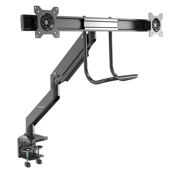 StarTech.com Staffa per due monitor - Alta resistenza - Montaggio con morsetto da scrivania/passacavo (DESK MOUNT DUAL MONITOR ARM - ERGONOMIC VESA MOUNT STAND)