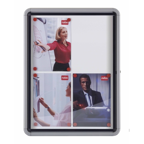 Nobo Bacheca per esterni-fondo magnetico 9xA4 (Nobo 1902580 Premium Plus External Glazed Case Magnetic 9 x A4)