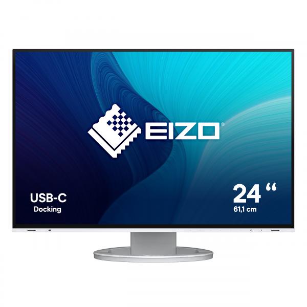 EIZO FlexScan EV2485-WT Monitor PC 61,2 cm [24.1] 1920 x 1200 Pixel WUXGA LCD Bianco (EIZO FlexScan EV2485-WT - LED-Sk?rm 24)