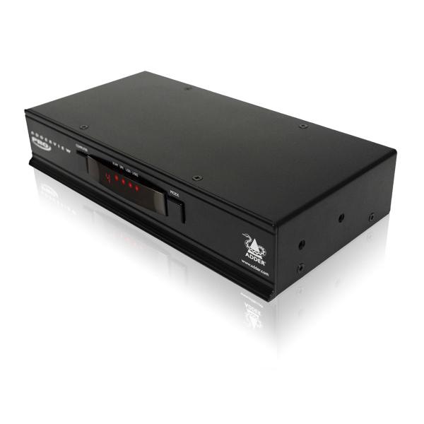 ADDER ADDERView Pro DisplayPort switch per keyboard-video-mouse [kvm] Montaggio rack Nero (View Pro Display Port 4 port - 1 user 4 port 1 user - Warranty: 24M)