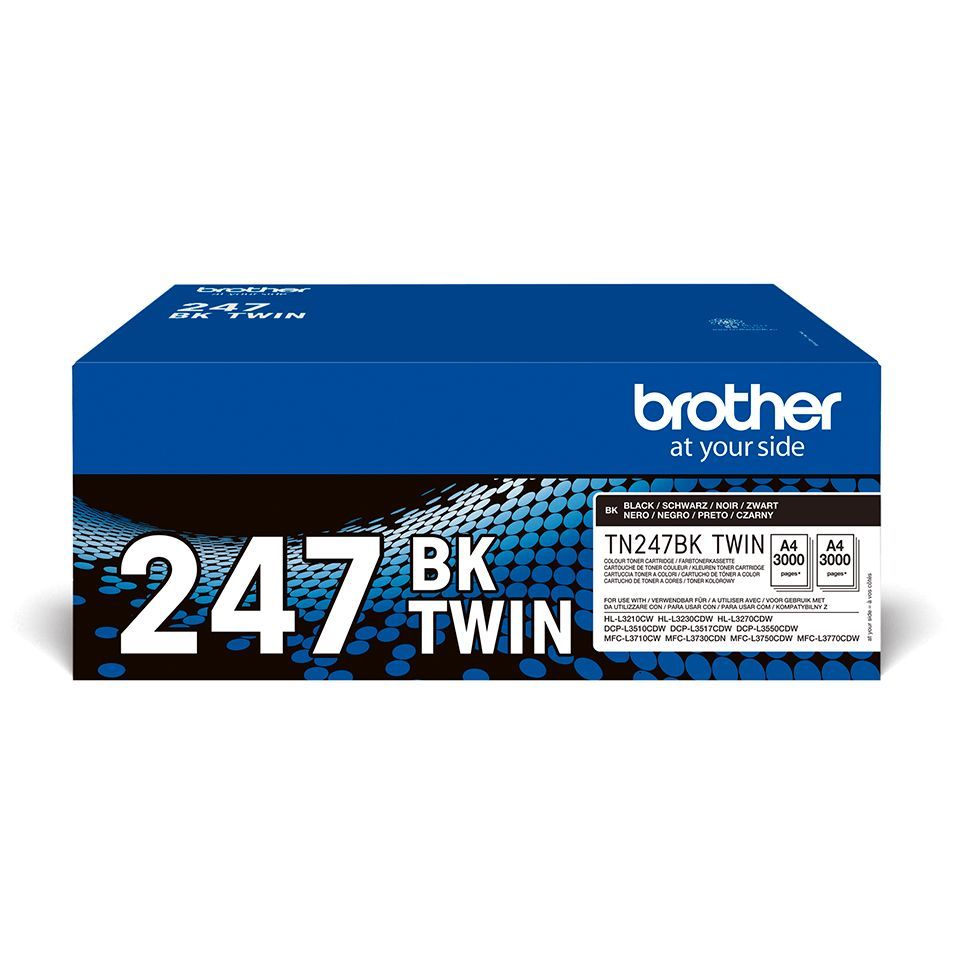 Brother TN-247BKTWIN cartuccia toner 2 pz Originale Nero (Toner Brother TN-247BKTWIN TWIN Pack Black TN247BKTWIN)