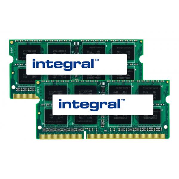 Integral RAM1600DDR3L-4GBX2-IN memoria 8 GB 2 x 4 GB DDR3 204-pin SO-DIMM (8GB [2X4GB] LAPTOP RAM MODULE KIT DDR3 1600MHZ PC3-12800 UNBUFFERED NON-ECC SODIMM 1.35V 512X8 CL11 INTEGRAL)