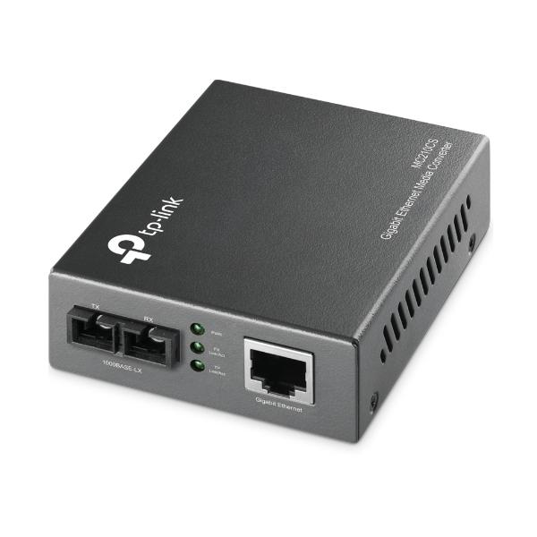 TP-Link Omada MC210CS convertitore multimediale di rete 1000 Mbit/s 1310 nm Modalità singola Nero (TP-LINK Konverter GBit RJ45 > GBit SM SC)