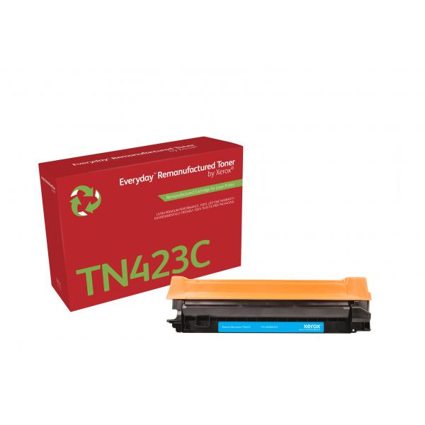 Toner rigenerato Everyday™ di Xerox Ciano compatibile con Brother TN423C, Alta capacità (Ay Remanufactured Everyday - Cyan Remanufactured Toner By - Xerox Replaces Brother Tn423C, High Capacity - War
