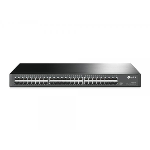 TP-Link TL-SG1048 Non gestito Gigabit Ethernet [10/100/1000] 1U Nero (TP-LINK TL-SG1048 48 PORT GIGABIT RM 1U)