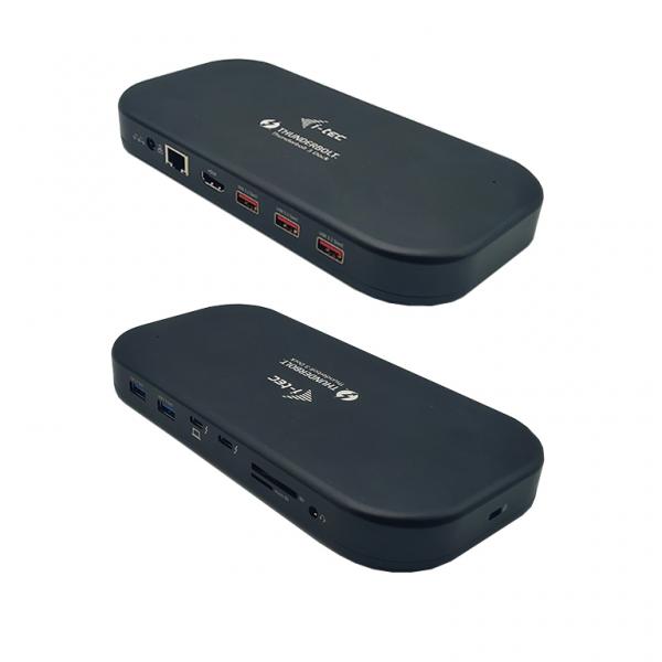 i-tec TB3HDMIDOCKPD replicatore di porte e docking station per laptop Cablato Thunderbolt 3 Nero (i-tec Thunderbolt 3/USB-C Dual 4K)