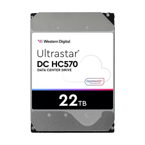 Western Digital Ultrastar DC HC570 disco rigido interno 22 TB 7200 Giri/min 512 MB 3.5 Serial ATA III (DH HC570 22TB 512MB SATA 512E SE NP3)