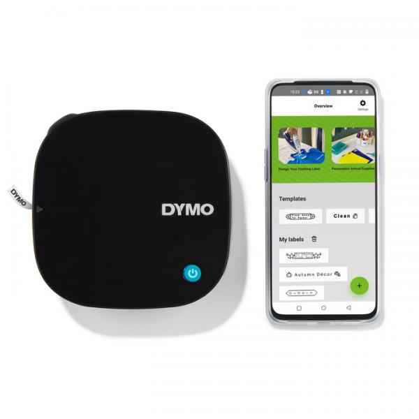 DYMO LetraTag 200B etichettatrice Bluetooth § Stampante per etichette compatta § Si connette a iOS e Android tramite tecnologia wireless Bluetooth § Include 1 rotolo di etichette di carta bianca (Let