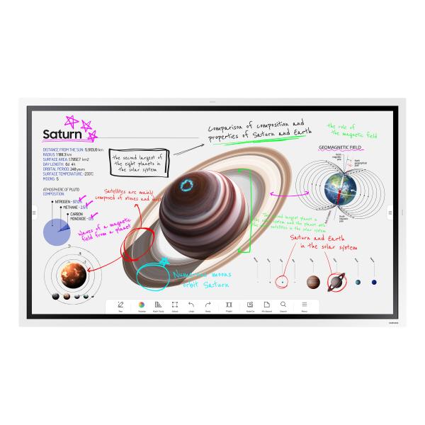 Samsung WM55B lavagna interattiva 139,7 cm [55] 3840 x 2160 Pixel Touch screen Grigio, Bianco (WM55B Digital signage flat - panel 139.7 cm [55] VA Wi-Fi - 350 cd/m? 4K Ultra HD White Touchscreen Buil