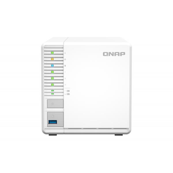 QNAP TS-364 NAS Tower Intel® Celeron® N5095 8 GB DDR4 0 TB QNAP Turbo System Bianco (QNAP TS-364 - NAS-server)