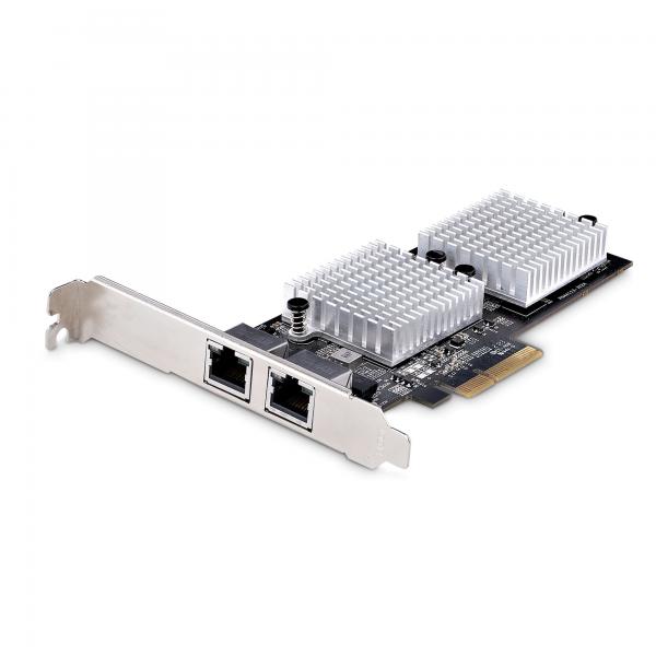 StarTech.com Scheda di Rete PCIe 10GbE a 2 Porte - Scheda di Espansione Ethernet Gigabit per PC/Server, Adattatore di Rete PCI Express Six-Speed con Jumbo Frame, Scheda di Interfaccia LAN/NIC 10GBASE