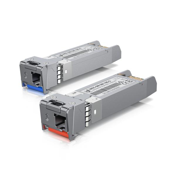 Ubiquiti UACC-OM-SM-10G-S-2 modulo del ricetrasmettitore di rete Fibra ottica 10000 Mbit/s (Ubiquiti Single-Mode Fiber Module 10G BiDi - UACC-OM-SM-10G-S-2 [1-Pair])