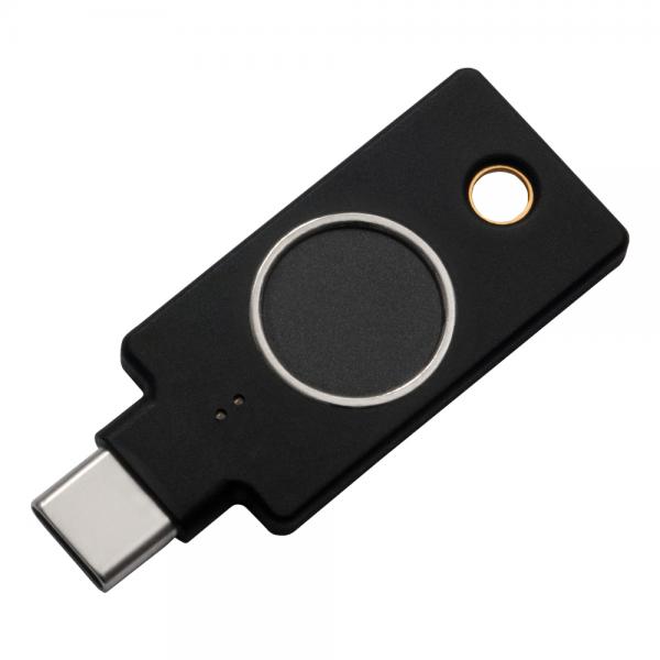 YubiKey C Bio FIDO Edition - Yubico YubiKey C Bio FIDO - Edition, Windows, macOS, Chrome OS, Linux, Black, Google account,Microsoft - Warranty: 12M