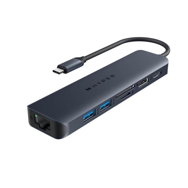Targus HD4003GL replicatore di porte e docking station per laptop USB tipo-C Blu (HyperDrive Next - Docking station - USB-C 3.2 Gen 2 / Thunderbolt 3 / Thunderbolt 4 - HDMI)