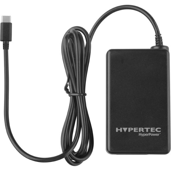 Hypertec HyperPower 65W adattatore e invertitore Interno Nero (Hypertec HyperPower 65w. Universal USB-C GaN tech power supply unit. 3.0 Power Delivery / Qualcomm Quick Charge 4+. Designed to support
