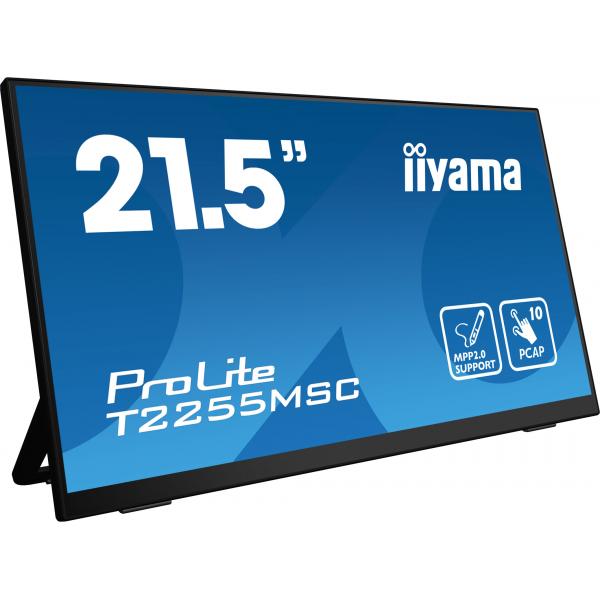 iiyama ProLite T2255MSC-B1 Monitor PC 54,6 cm [21.5] 1920 x 1080 Pixel Full HD LCD Touch screen Nero (iiyama ProLite T2255MSC-B1 computer monitor 54.6 cm [21.5'])