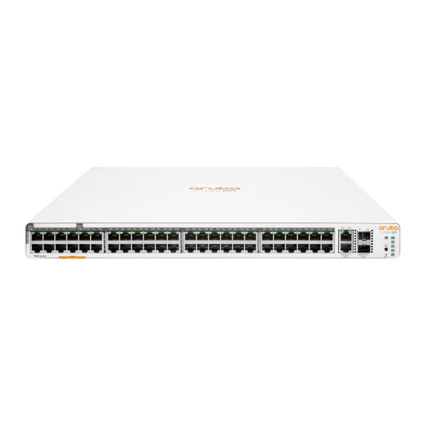 HPE Aruba Networking Aruba Instant On 1960 48G 40p Class4 8p Class6 PoE 2XGT 2SFP+ 600W Gestito L2+ Gigabit Ethernet [10/100/1000] Supporto Power over Ethernet [PoE] 1U Bianco (HPE NETWORKING INSTANT