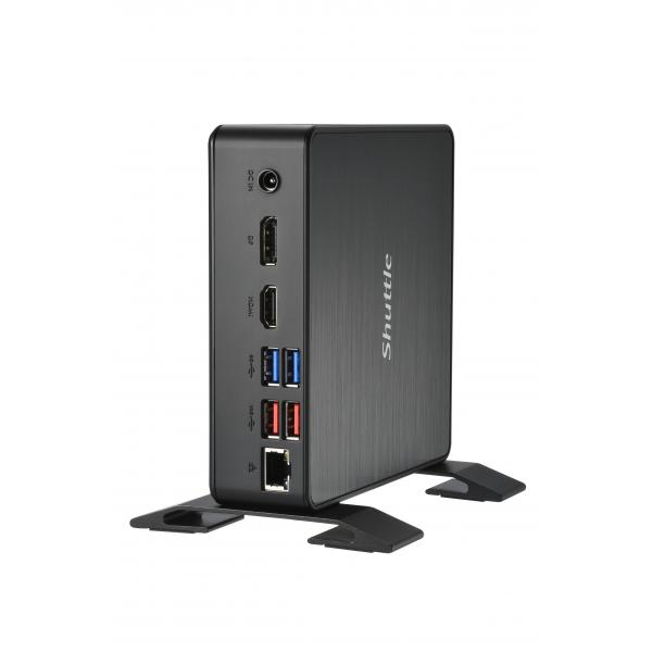 Shuttle NC40U barebone per PC/stazione di lavoro 0.84L sized PC Nero 7305 Intel SoC 1,1 GHz (NC40U CEL.7305U 65W EXT. - GLN WLAN HDMI DISPLAY PORT)