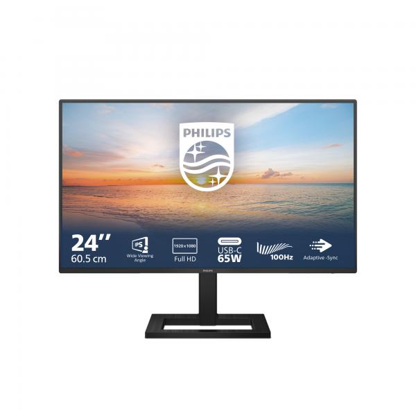 Philips Serie 1000 24E1N1300AE/00 Monitor PC 60,5 cm [23.8] 1920 x 1080 Pixel Full HD LCD Nero (Philips 24E1N1300AE - Monitor a LED - 24 [23.8 visualizzabile] - 1920 x 1080 Full HD [1080p] @ 100 Hz -
