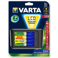 Varta 57685 101 441 carica batterie AC (Varta LCD ULTRA FAST CHARGER+ batterio)