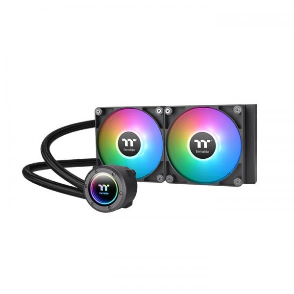 Thermaltake TT TH240 ARGB Processore Raffreddatore di liquidi tutto in uno 12 cm Nero 1 pz (Cooler WasserkÃ¼hlung Thermaltake TH24)