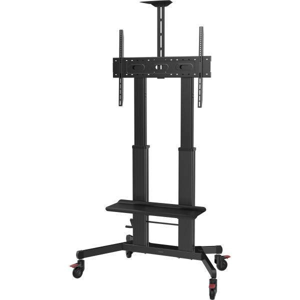 Vision VFM-F27 Supporto TV a parete 2,54 m [100] Nero (Display floor stand trolley - one person height adjustment - aluminium cart fits display 55 to 100 with VESA sizes up to 800 x 600 - crank handl