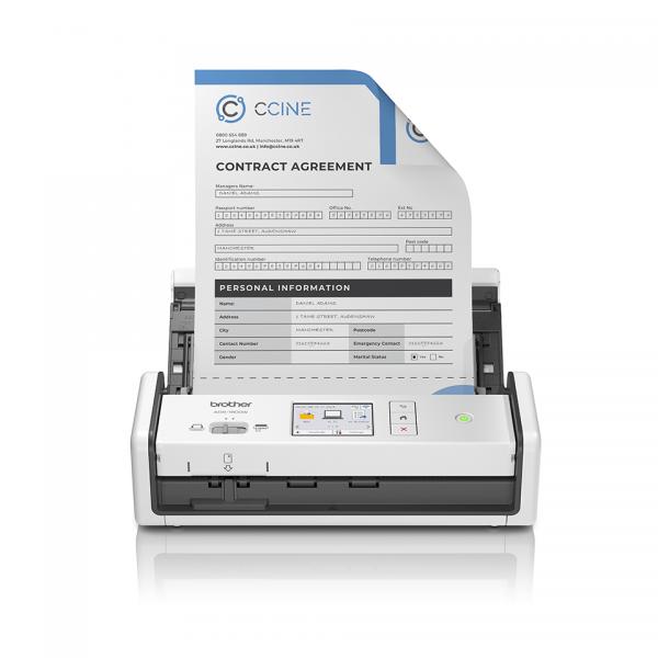 Brother ADS-1800W Scanner ADF 600 x 600 DPI A4 Bianco (ADS-1800W COMPACT/PORT DOC SCNR - 30PPM 600DPI 48BIT USB-C WHT)