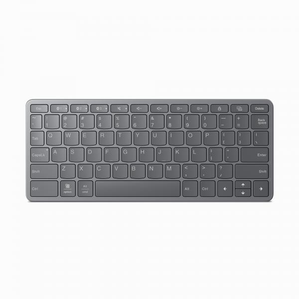 Lenovo ZG38C05805 tastiera Universale USB + Bluetooth QWERTY Inglese UK Grigio (LEN MULTI-DEVICE WIRELESS KEYBOARD) - Versione UK