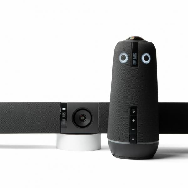 Owl Labs Bundle Meeting Owl 4+ e Owl Bar - Bundle intelligente per conferenze multi-videocamera 4K a 360 gradi [messa a fuoco automatica dell'oratore, commutazione intelligente della videocamera, acc